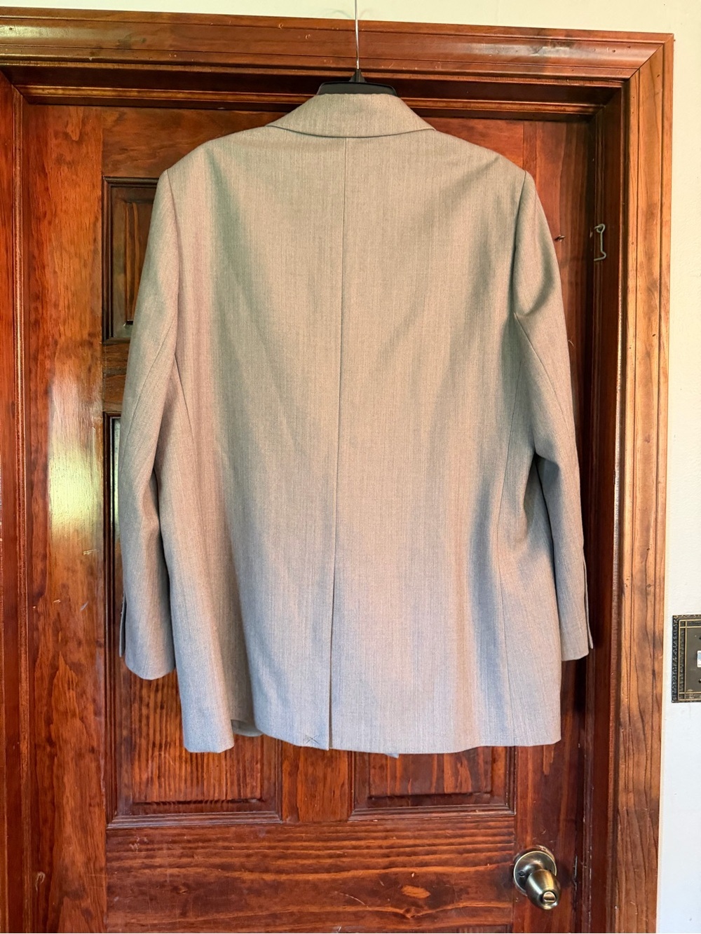 Reiss Double-Breasted Light Gray Blazer - Picture 10 of 10